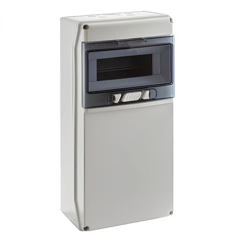 IDE – CSN9PT – Coffret électrique étanche IP65 – 1 rangée de 9 modules – Résistance IK08 – Dimensions 436x210x137mm