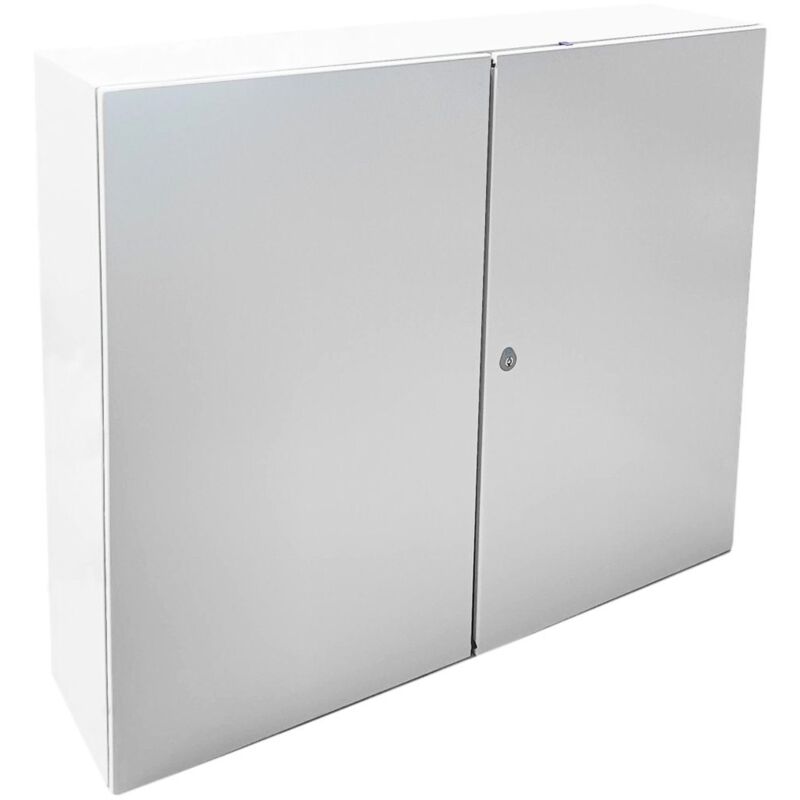 IDE - Armoire électrique En Métal étanche Ip55 - 1000x1200x400 - 2 Portes - Plaque Fournie - Argenta