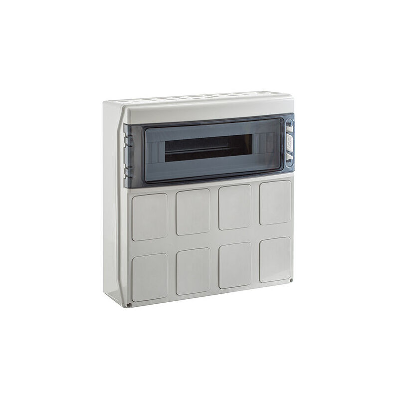 IDE - Pcsn18pt - Coffret Pour Prise étanche Ip65 - Prédécoupage 8 Prises - 1 Rangée De 18 Modules Star