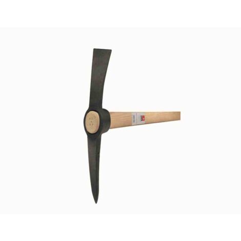 IDEAL-Kreuzhacke 1,5 kg, 95 cm Eschenstiel, geschmiedet, ovales Auge