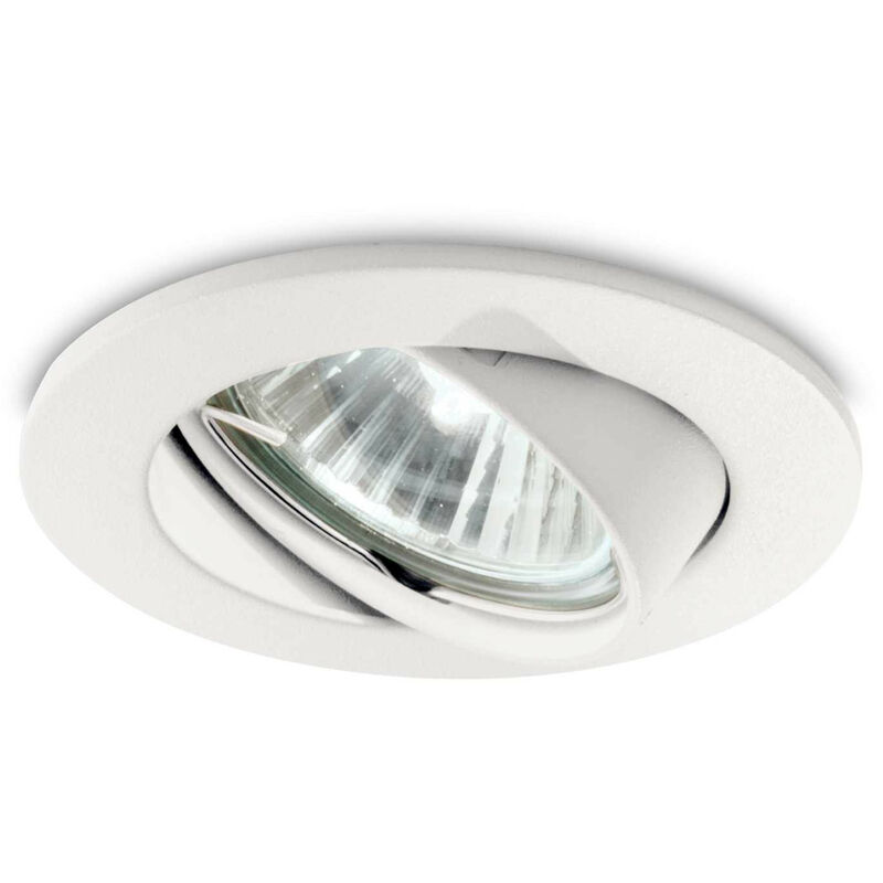 

Ideal Lux - 1 foco empotrable inclinable ligero (paquete de 3) blanco, GU10