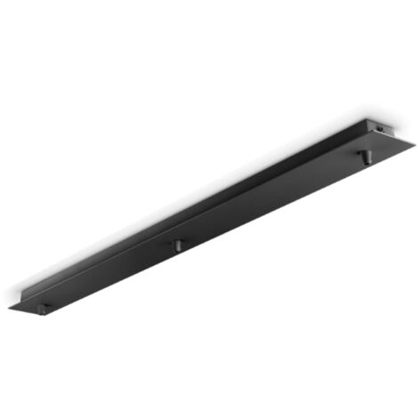 Ideal lux 3-licht lineare rosette schwarz - 123301