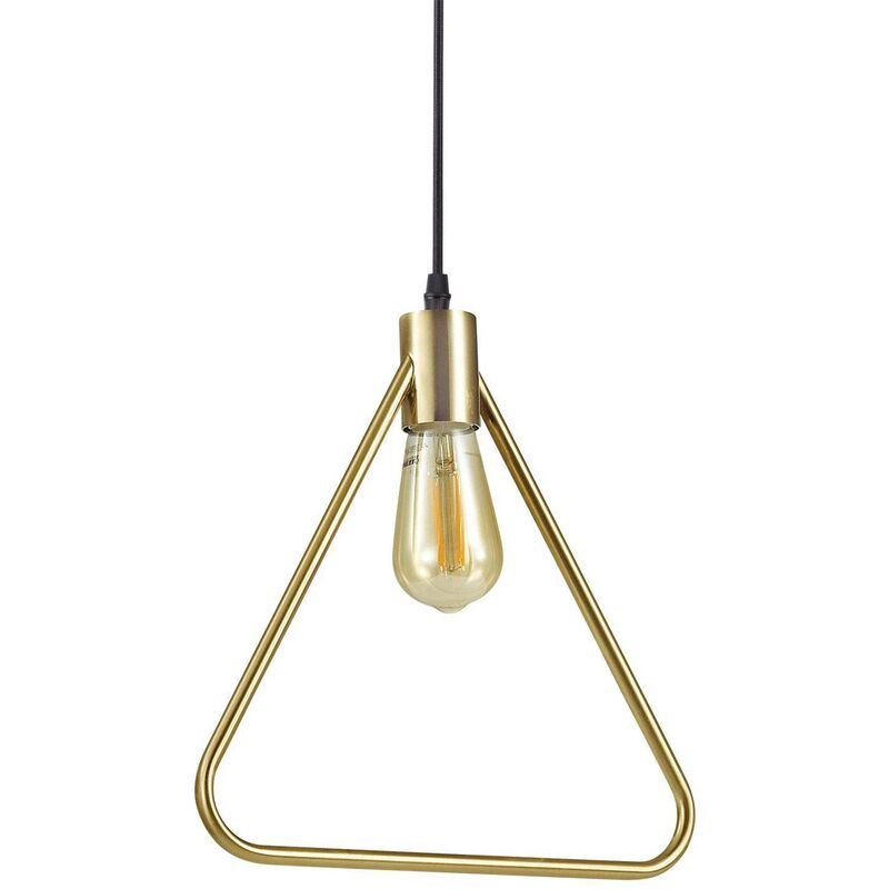 Ideal Lux Abc - 1 Light Ceiling Pendant Antique Brass, E27