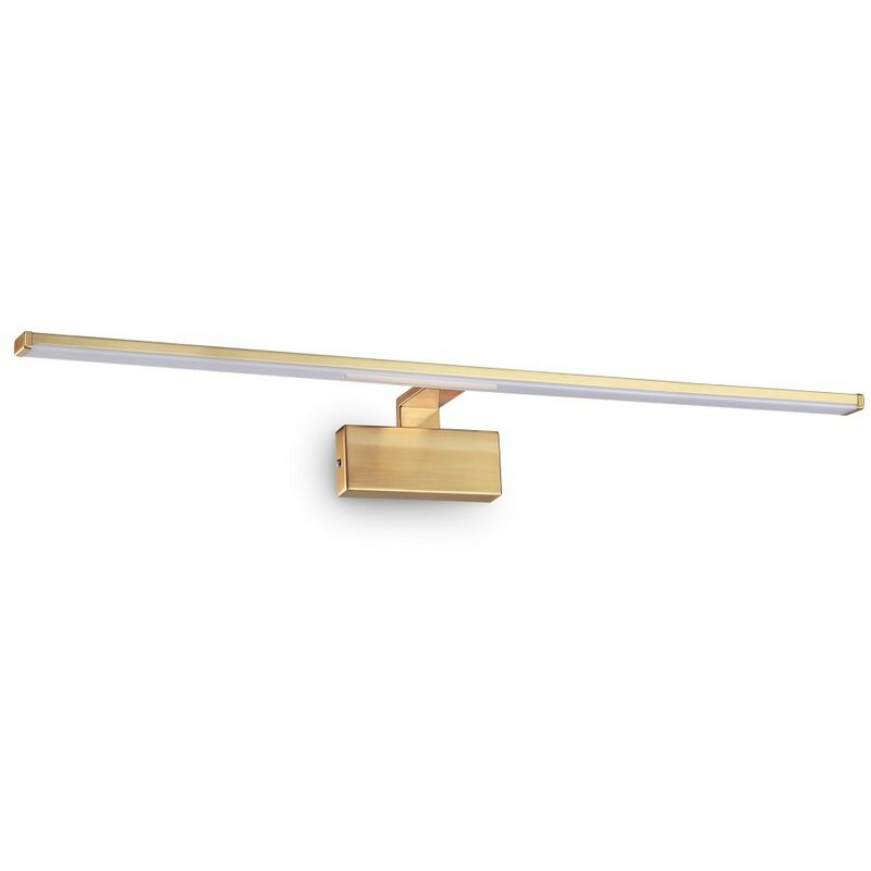 Alma - Integrated led Picture Wall Lamp 1 Light Brass Satin 3000K - Ideal Lux