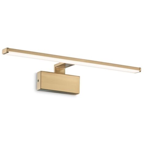 Ideal Lux ALMA - Integrierte LED-Bildwandleuchte 1 Light Brass Satin 3000K