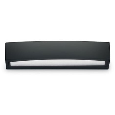 Ideal Lux Andromeda - Grande applique murale extérieure à 2 ampoules, noir, mastic IP54, E27