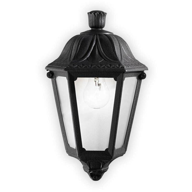 

Ideal Lux Anna - 1 farolillo de pared empotrado para exterior negro IP44, E27