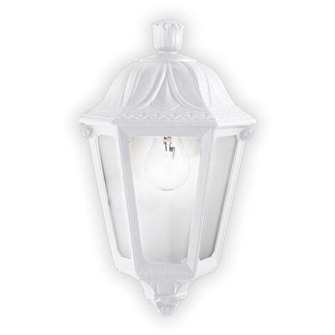 Ideal Lux Anna - Lanterne murale extérieure à 1 lumière, blanc IP44, E27