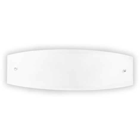 Ideal lux applique ali ap2 in vetro colore bianco 60w attacco e27 26558