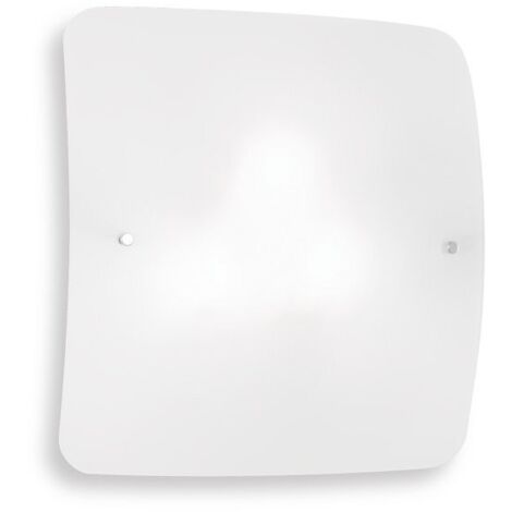 Ideal lux applique celine pl2 in vetro colore bianco 60w attacco e27 44279