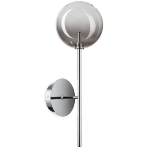 Ideal Lux Applique moderna Equinoxe 1 luce G4 ottone antico vetro ambra