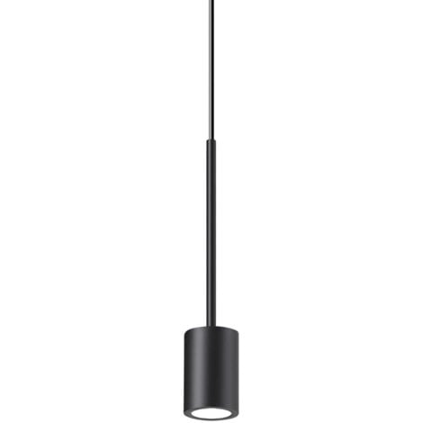 Ideal Lux ARCHIMEDE Plafón Colgante Cilindro LED Integrado Negro 250Lm 3000K