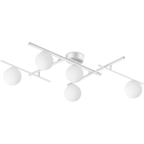 Ideal Lux ATLAS 5-flammige Kugel-Deckenleuchte weiß