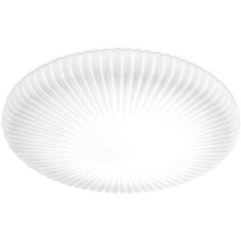 Ideal Lux ATRIUM Integrierte LED-Deckenleuchte aus gemustertem Glas, weiß, 1200 lm, 3000 K