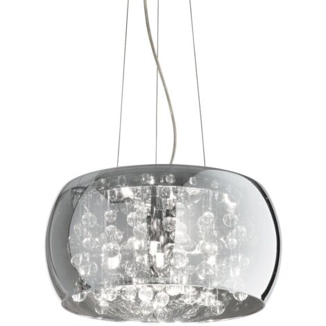 Ideal Lux Audi-80 - 5 leichte runde Decke Anhänger Smokey, G9