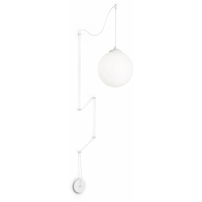 White pendant light BOA 1 bulb