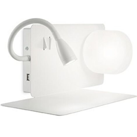 Ideal Lux Book - Applique murale à 2 ampoules LED Blanc, G9