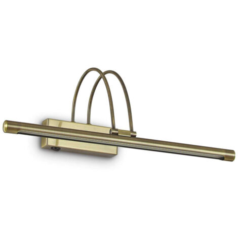 Ideal Lux Bow - LED Medium Picture Wandleuchte Antik Messing