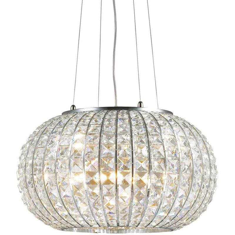Ideal Lux Lighting - Ideal Lux Calypso - 5 Light Large Ceiling Pendant Chrome, E27
