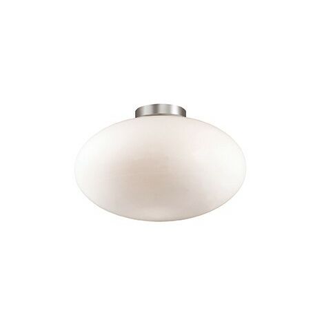 Ideal Lux Candy - 1 Light Globe Ceiling Flush Hellweiß, E27