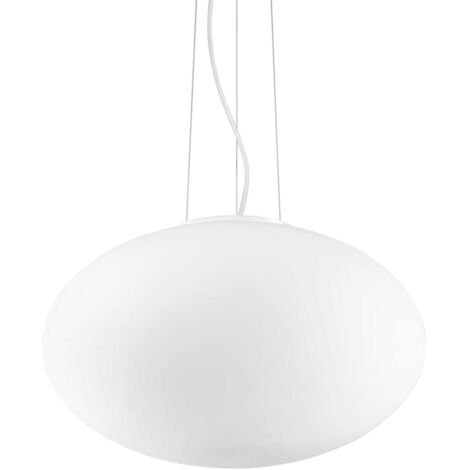 Ideal Lux Candy - 1 Light Large Globe Deckenanhänger Weiß, E27