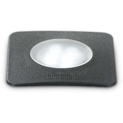 Ideal Lux Ceci - Encastré d'extérieur carré à 1 ampoule LED noir IP67, GU10