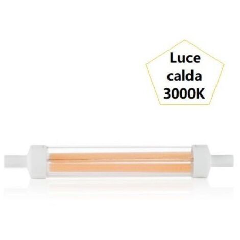 Ideal lux classic lampadina tubolare attacco r7s 13w luce calda  3000k colore bianco 189093