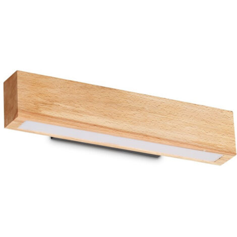 Ideal Lux CRAFT Applique Murale LED Intégrée 40cm Bois, 3000K, Non Dimmable