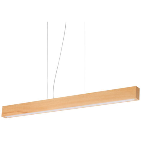 Ideal Lux CRAFT Integrierte LED-Pendel-Deckenleuchte Holz, 3000 K, nicht dimmbar