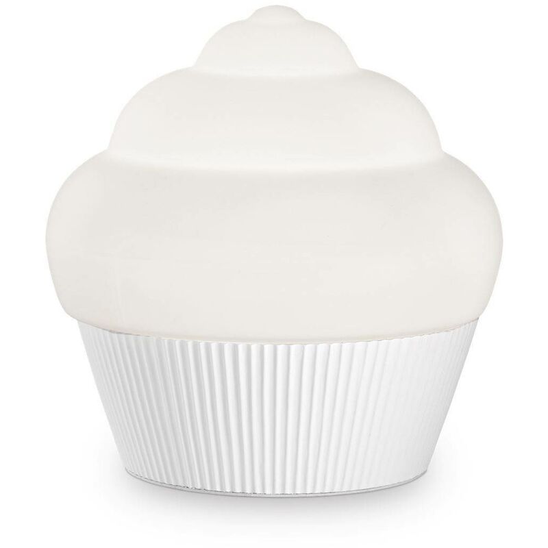 

Ideal Lux Cupcake - 1 mesa de luz blanca clara, E27