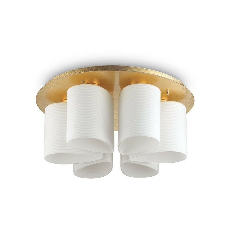 Ideal Lux DAISY - Indoor 6 Lights Flush Ceiling Lamp Gold, E27