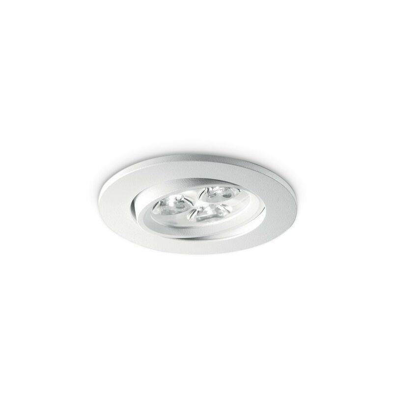 

Ideal Lux DELTA - Lámpara empotrable LED integrada Downlight 3 luces blanco 3000K (controlador incluido)