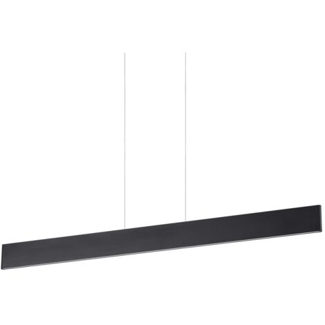 Ideal Lux DESK - Suspension linéaire LED intégrée au plafond 1 lumière noire 3000K