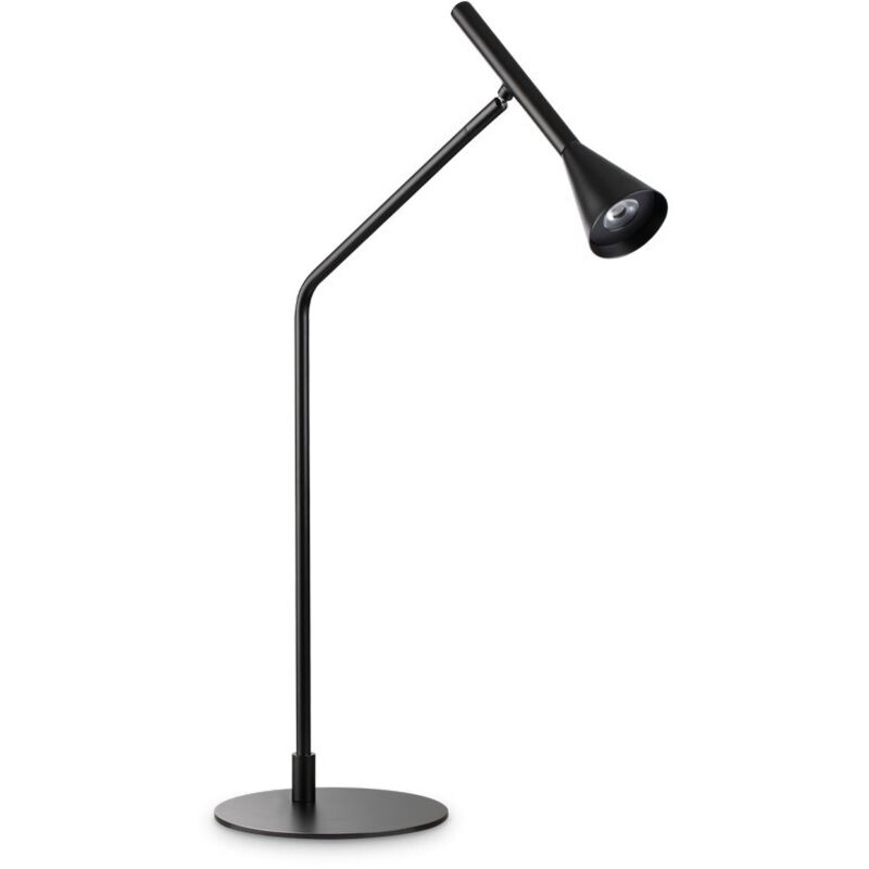 Ideal Lux Schwarz Diesis Dimmbare Integrierte Led-Tischlampe Eingebauter Schalter, 3000K