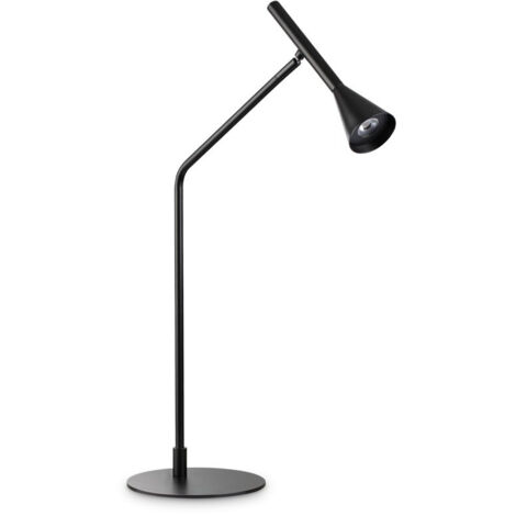 Ideal Lux DIESIS Dimmbare integrierte LED-Tischlampe Schwarz, eingebauter Schalter, 3000K