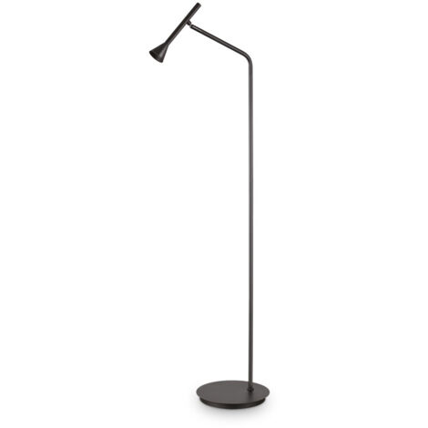 Ideal Lux DIESIS LED-Leseaufgaben-Stehlampe Schwarz 3000K