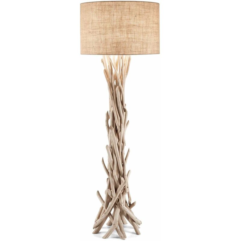 01-ideal Lux - DRIFTWOOD wooden floor lamp 1 bulb