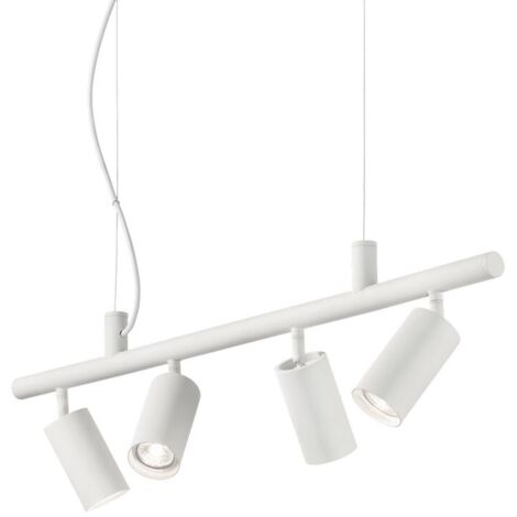 Ideal Lux DYNAMITE - Indoor 4 Lights Spotlight Deckenpendelleuchte Weiß, GU10