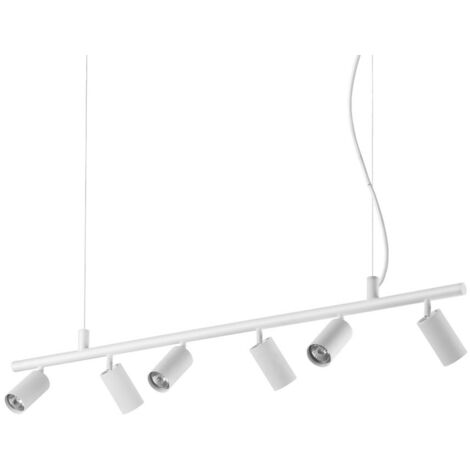 Ideal Lux DYNAMITE - Indoor Spotlight Deckenpendelleuchte 6 Lichter Weiß, GU10