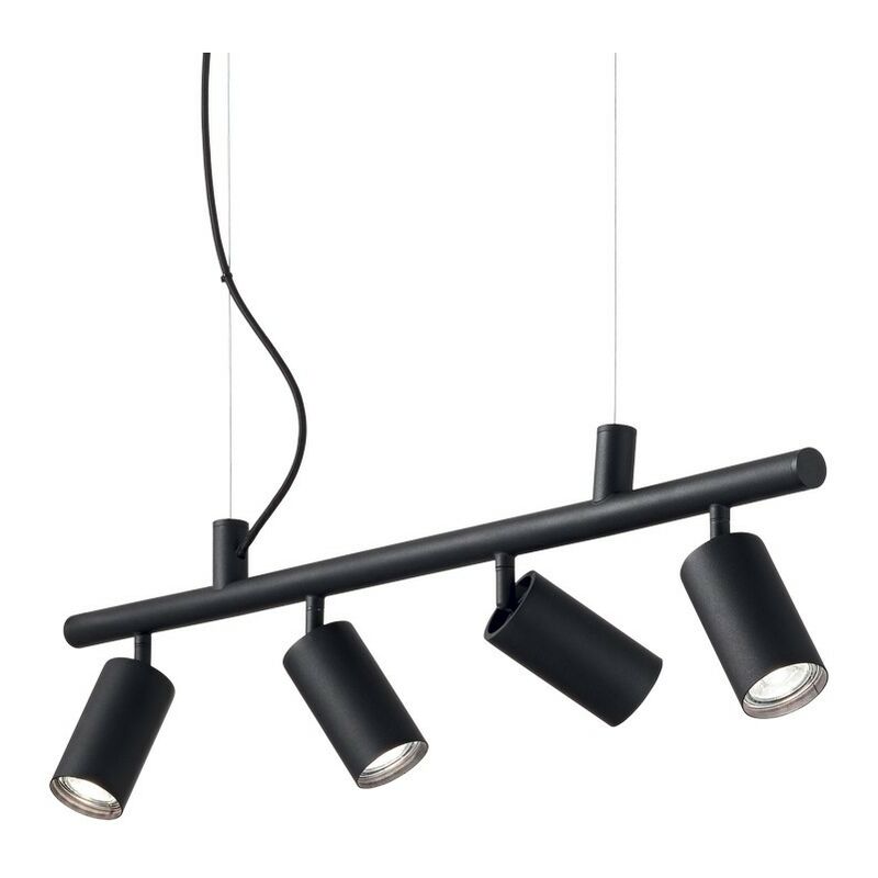 

Ideal Lux DYNAMITE - Lámpara colgante de techo con 4 luces para interior Negro, GU10