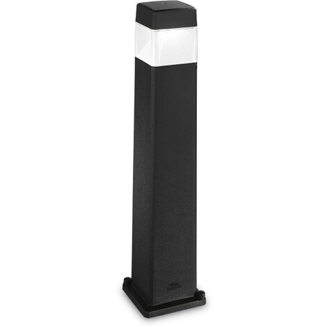 Ideal Lux Elisa - 1 Licht Außenpoller Licht Schwarz IP44