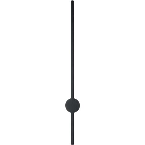 Ideal Lux ESSENCE Integrierte LED-Wandleuchte Schwarz 70cm 3000K