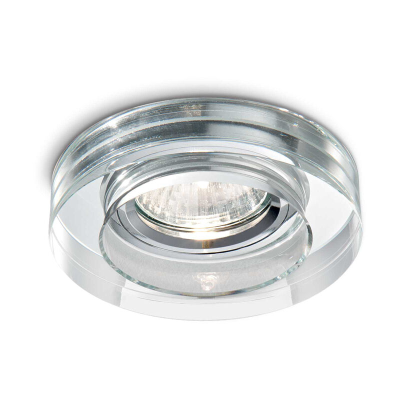 Ideal Lux Faretto Incasso Moderno Blues Alluminio Trasp. 1 Luce Gu1...