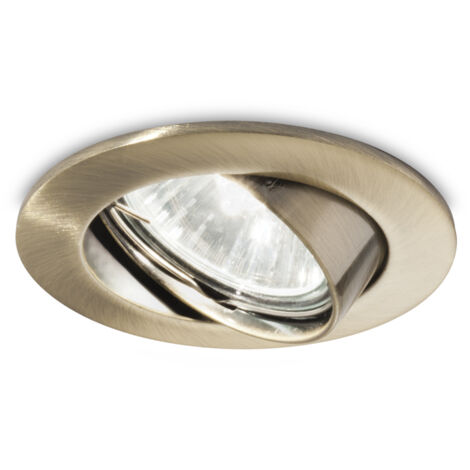 Ideal lux faretto ad incasso swing fi1 colore brunito 50w gu10 083186/b3