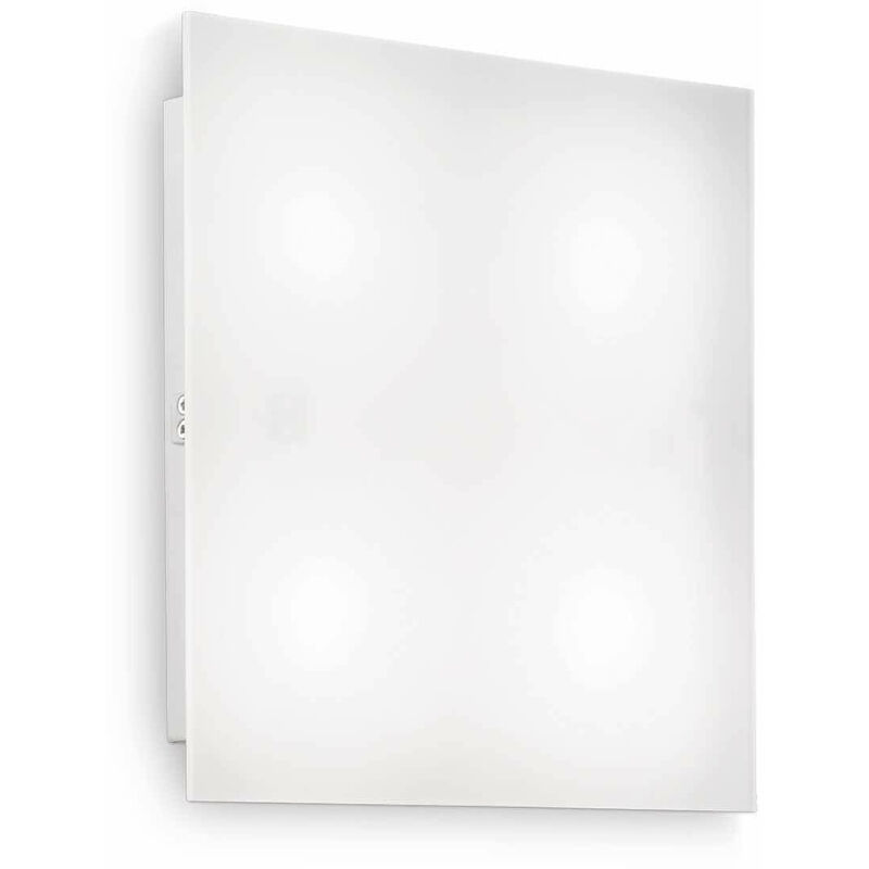 White FLAT ceiling light 1 bulb