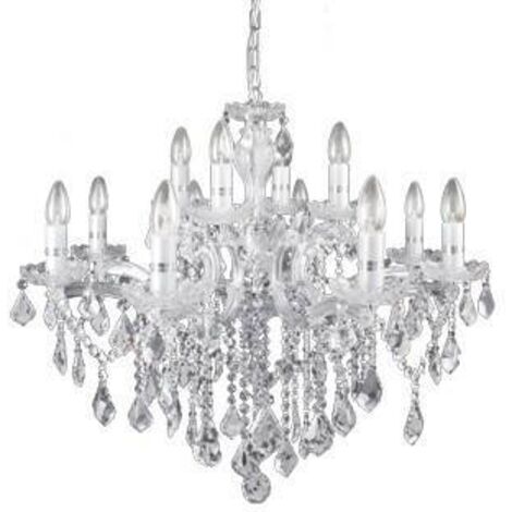 Ideal Lux Florian - 12 Light Chandelier Chrome Finish, E14