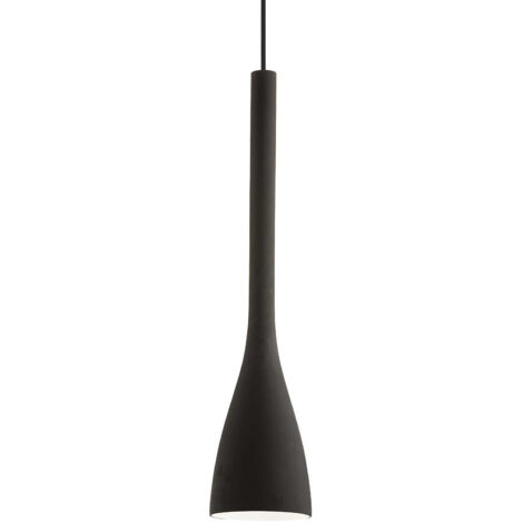 Ideal Lux Flut - 1 leichter großer Deckenanhänger schwarz, E27