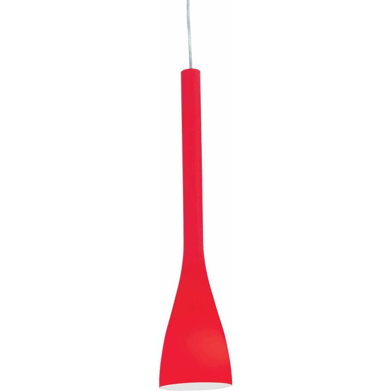 Red FLUT pendant light 1 bulb Diameter 40 Cm