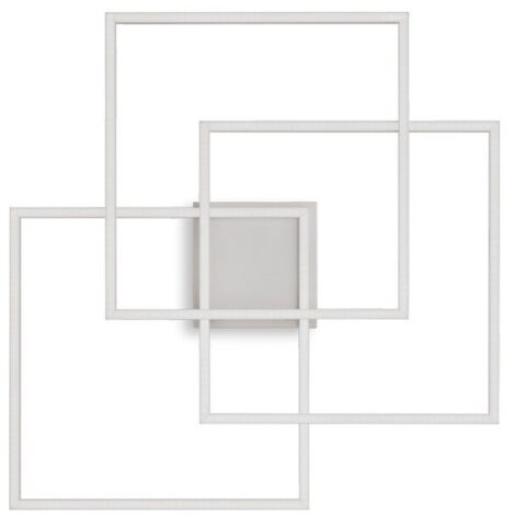 Ideal Lux FRAME-2 - Plafonnier LED Intérieur 3 Lumières Intégré Blanc 3000K
