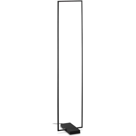 Ideal Lux FRAME Integrierte LED-Stehleuchte, Schwarz, 3000 lm, 3000 K